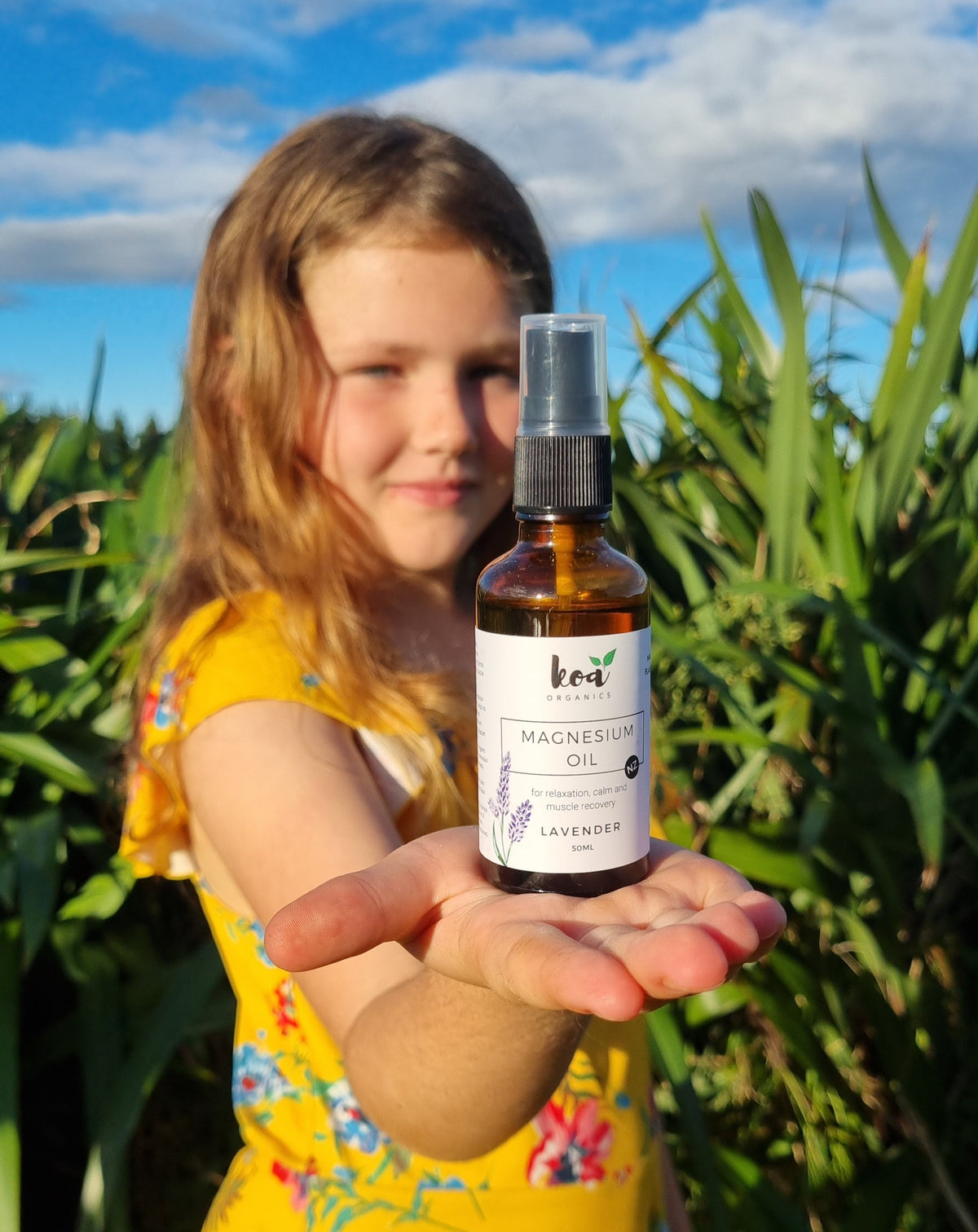 Kids love Magnesium Oil for relaxing muscles