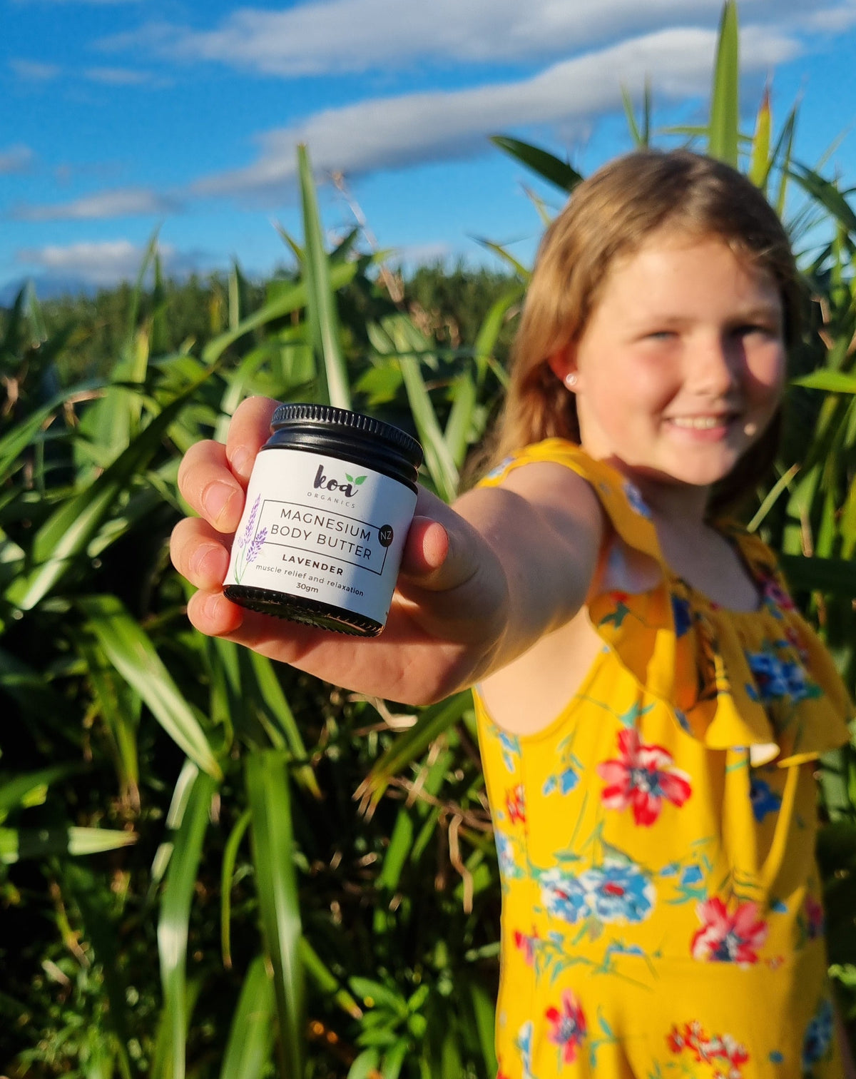 Kids sleep better with Magnesium Body Butter with Lavender