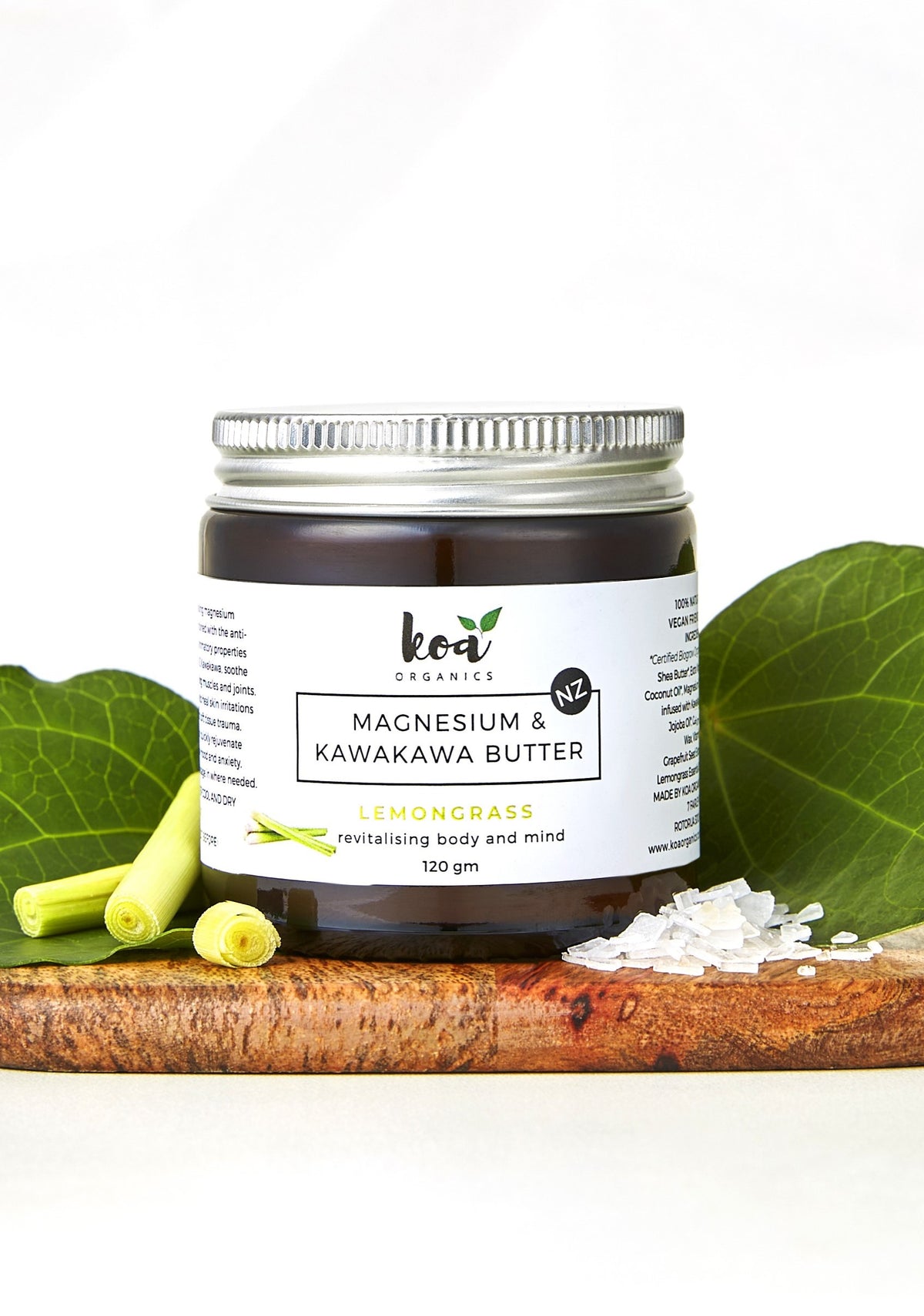 Magnesium & Kawakawa Butter with Lemongrass