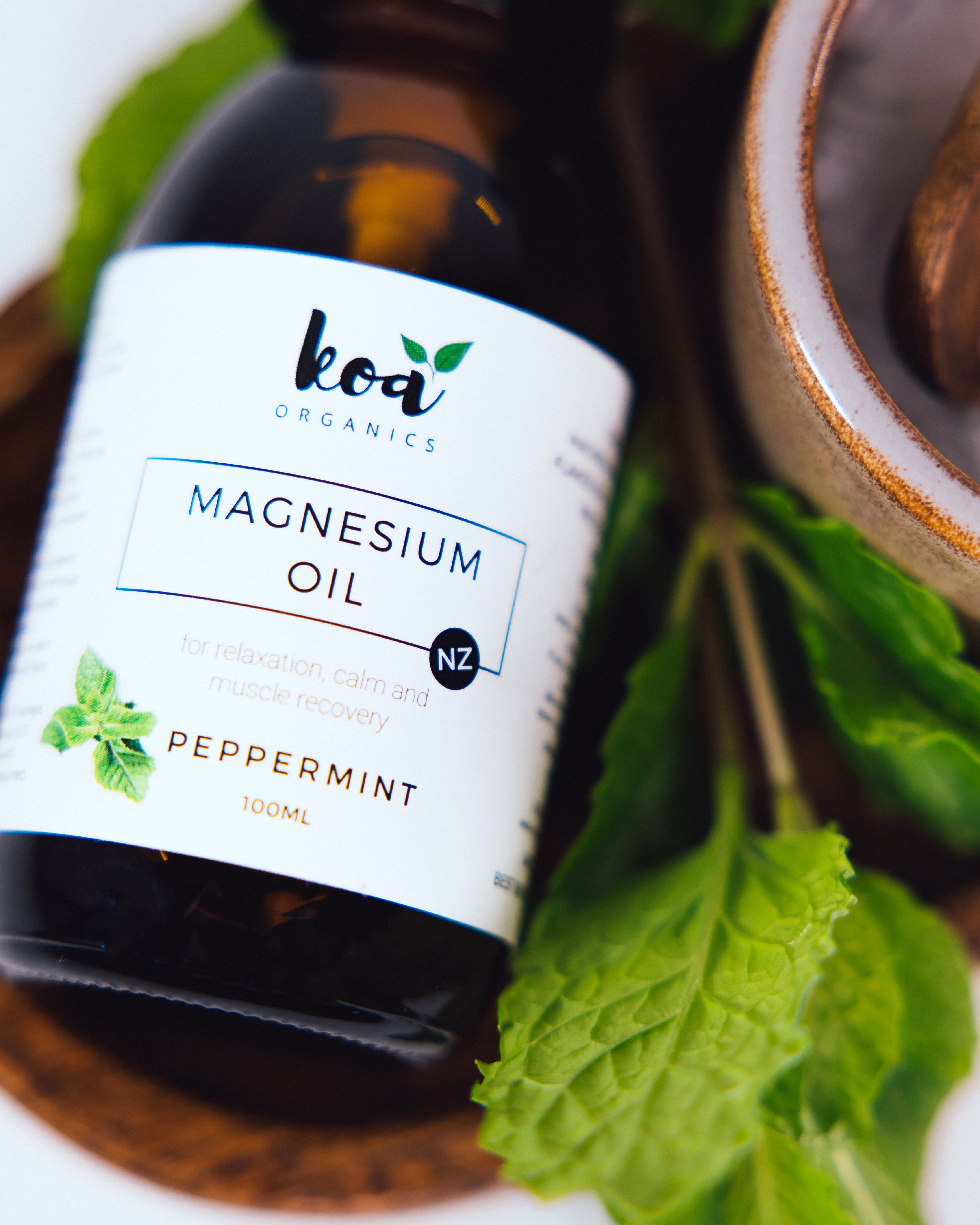 Magnesium Oil with Peppermint from Koa Organics