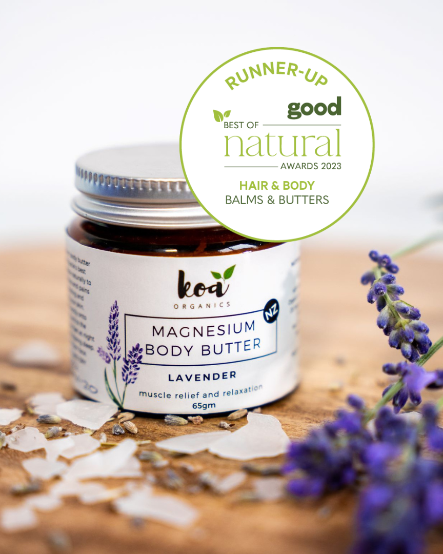 Magnesium Body Butter with Lavender for sore muscles and better sleep
