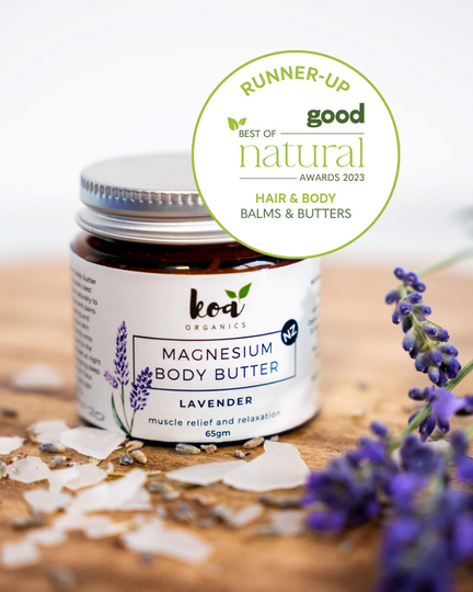 Magnesium Body Butter with Lavender for sore muscles and better sleep