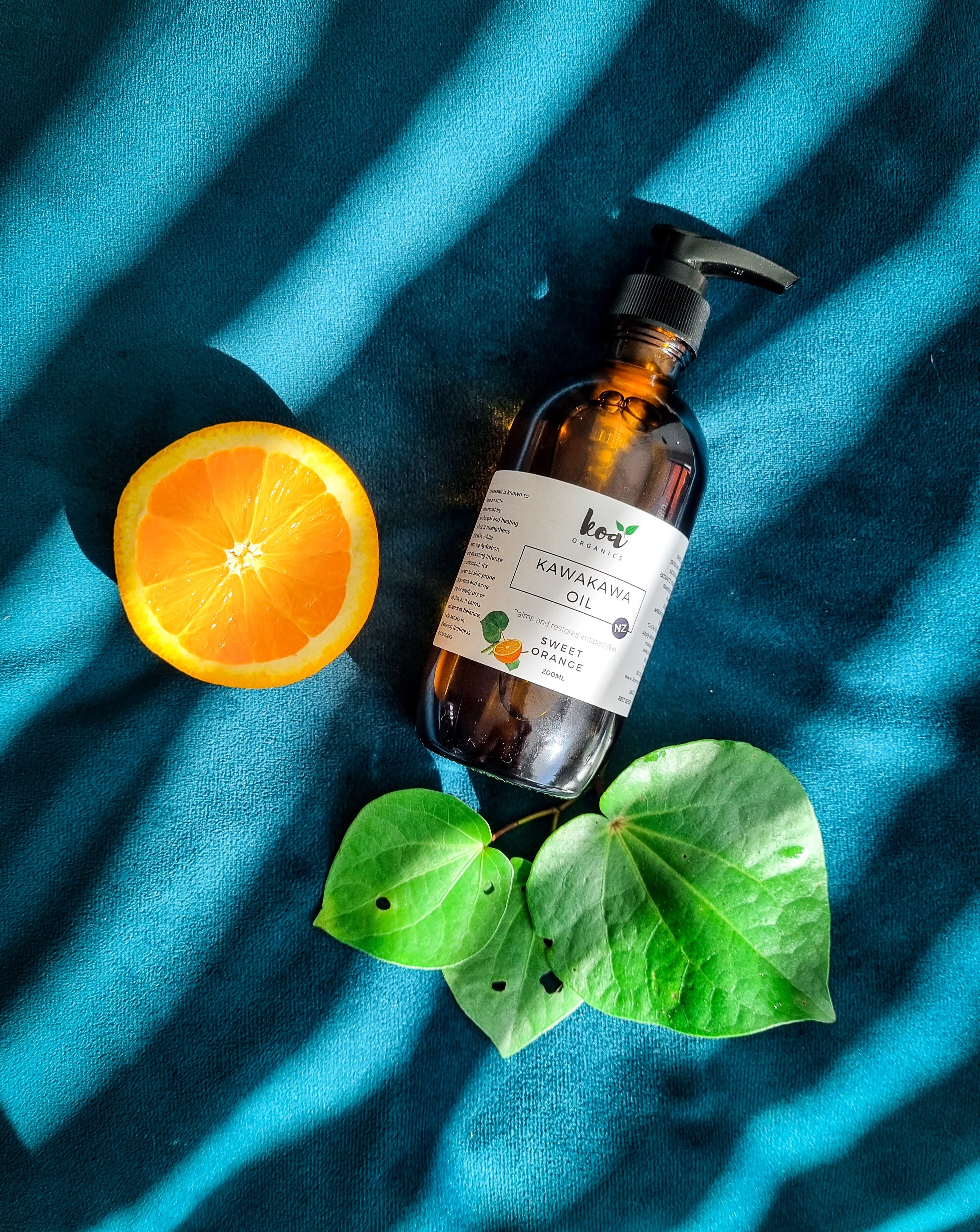 Kawakawa Oil with Sweet Orange for skin and massage