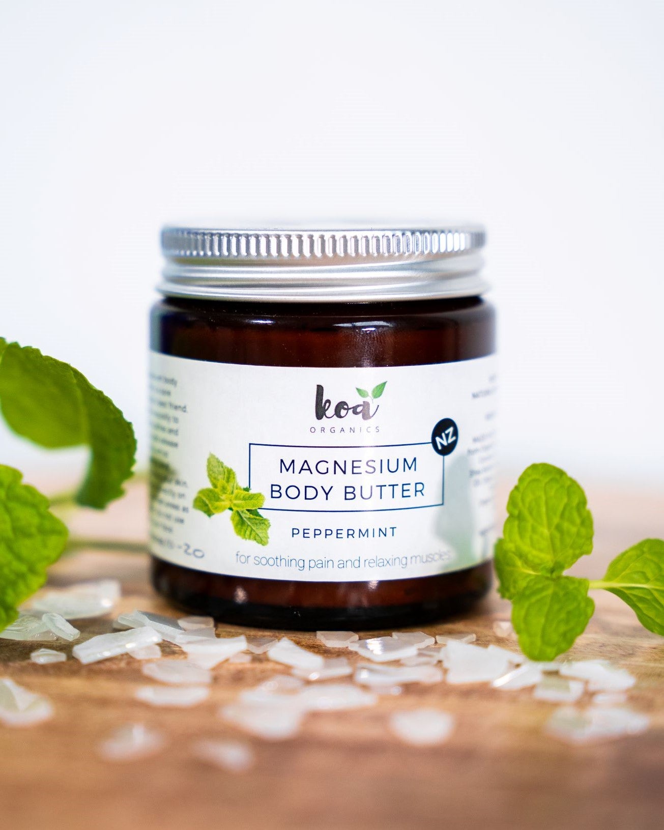 Magnesium Body Butter with peppermint for muscles relaxation and mental clarity
